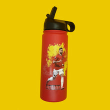 Load image into Gallery viewer, Stainless steel insulated bottle themed with Bruno Fernandes
