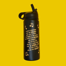 Cargar imagen en el visor de la galería, Botella de agua de metal con temática de Raúl Jiménez
